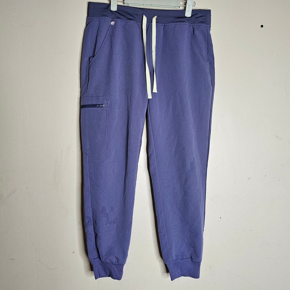 FIGS Zamora Jogger Scrub Pants Blue Womens Size M/P Tappered Uniform Drawstring